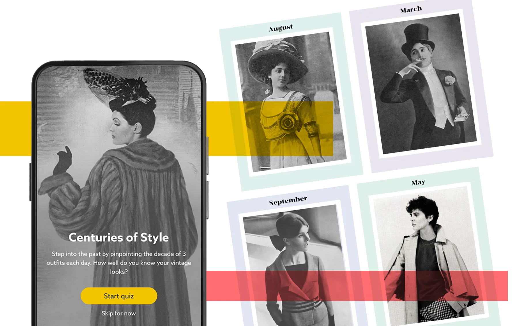 Fashionable characters from the past